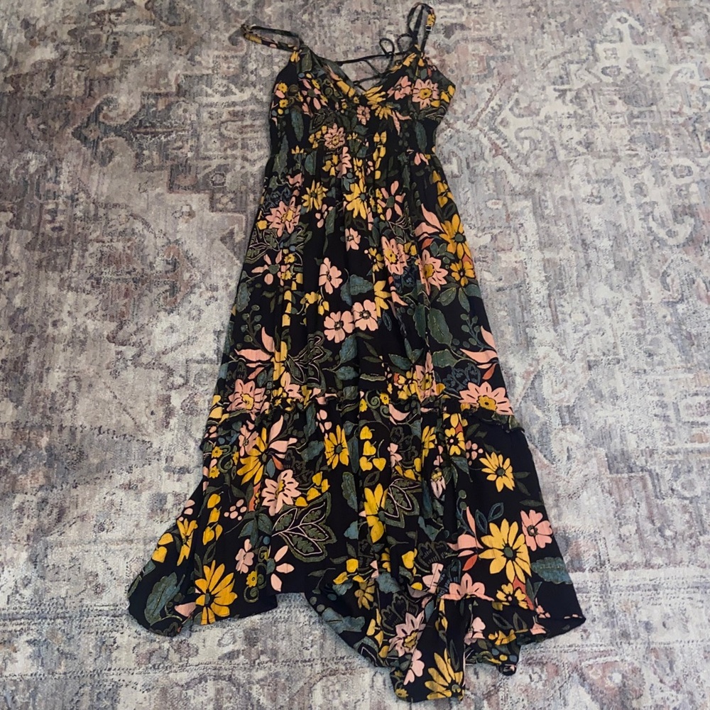 Angie Black Dress with Floral Accents

—-SOLD—-